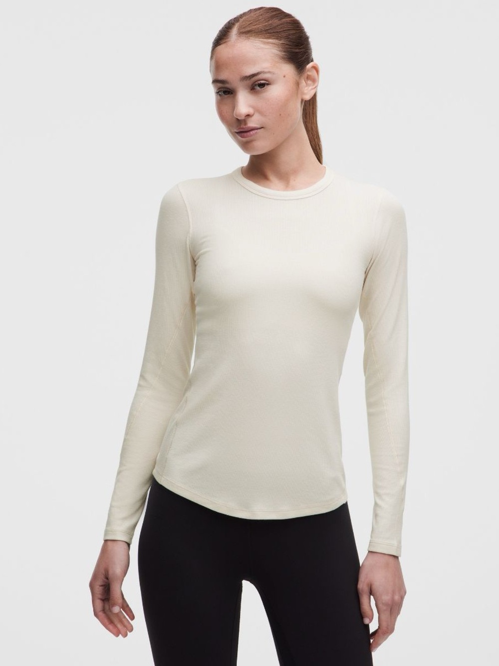 Women’s Lululemon Hold Tight Long-Sleeve Shirt Nude Size 10